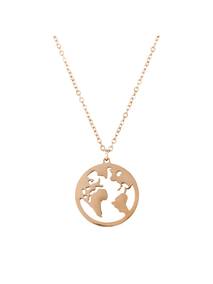 

Steel_Art Женское полированное колье Orbis из розового золота