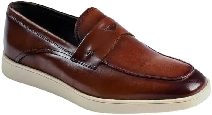 Лоферы кожаные Belvedere Maurizio Cognac