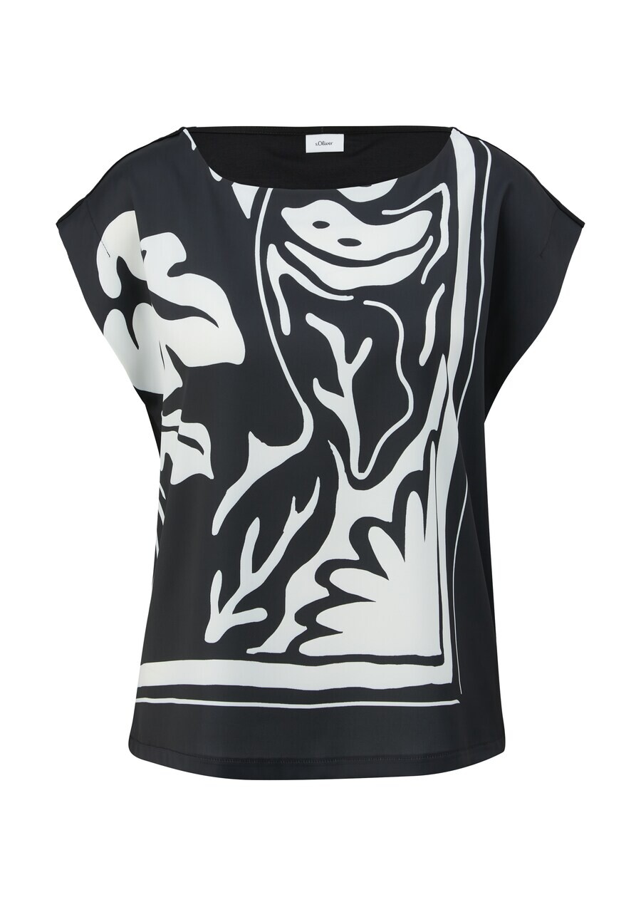 

Классический топ s.Oliver BLACK LABEL Shirt, черный
