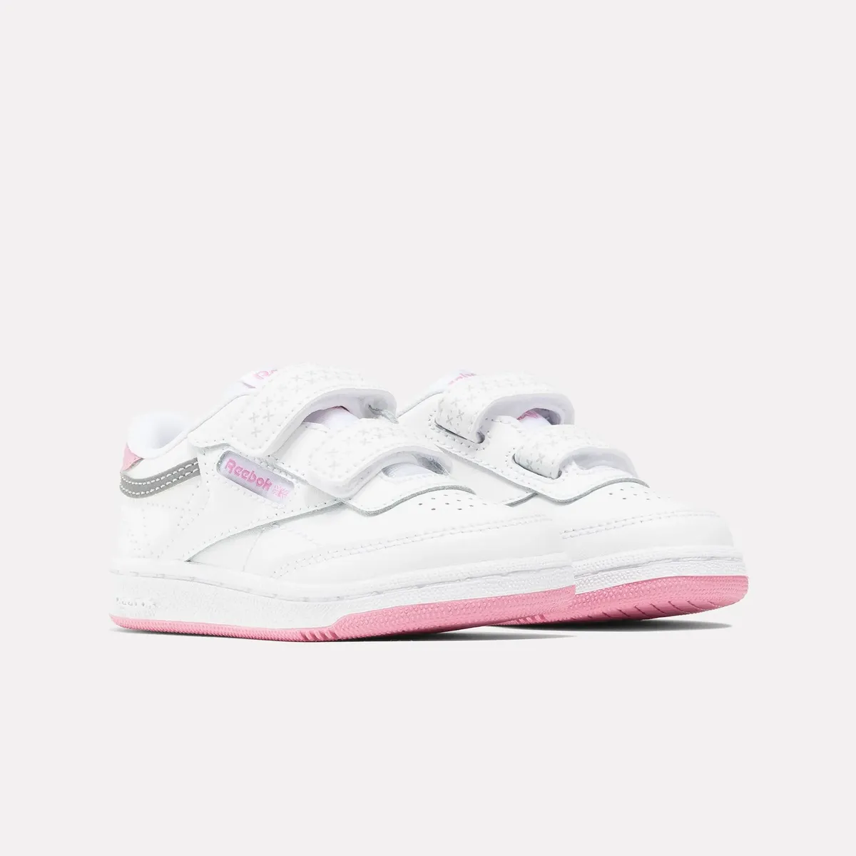 

Кроссовки Reebok Classic "CLUB C 2V 2.0", для младенцев и малышей с застежкой-липучкой, розовый