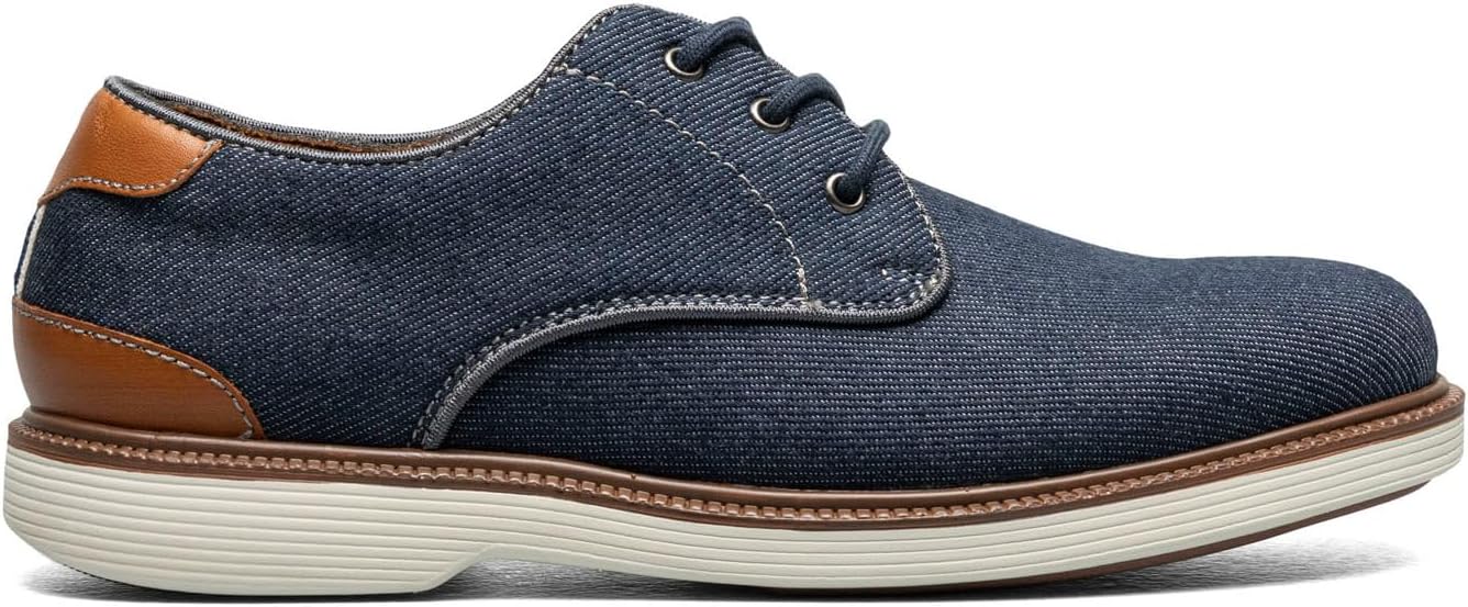 Детские оксфорды Florsheim Boys Highland Canvas с простым носком (для малышей/младших и старших детей), темно-синий — фото 2
