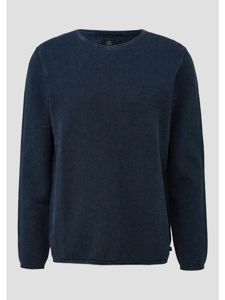 

Вязаный свитер цвета 5884_глубокий синий QS