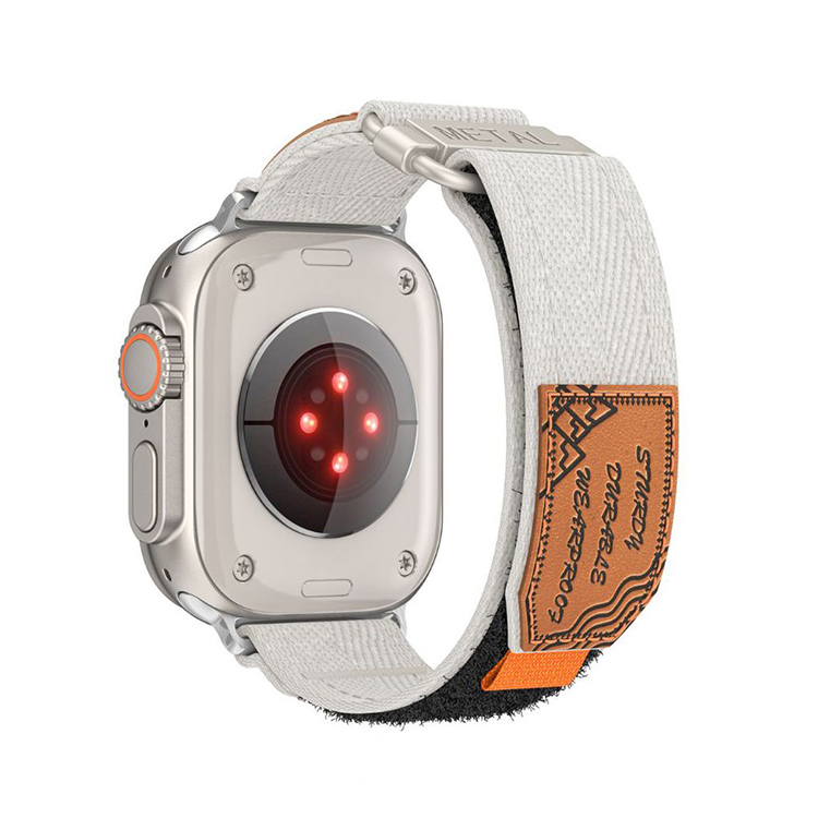 

Ремешок, совместимый с Apple, материал: нейлон, 45 мм IBOANN, Orange - strap only