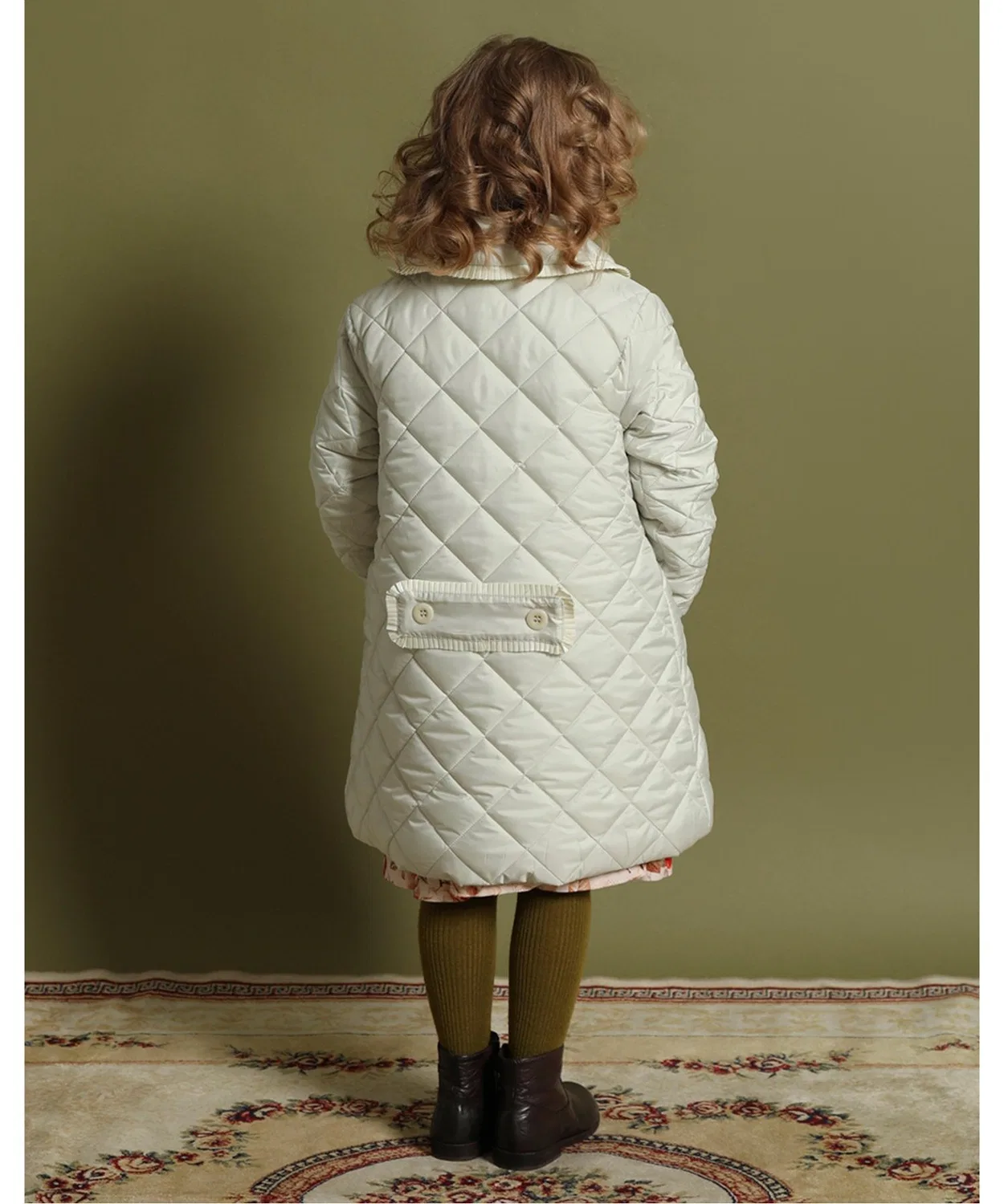 Детское пальто-куртка toitoitoi Milton Coat, длинное, 90-110, айвори — фото 3