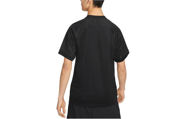 Футболка Nike Dri-FIT Fitness Tops 'Black', черный — фото 3