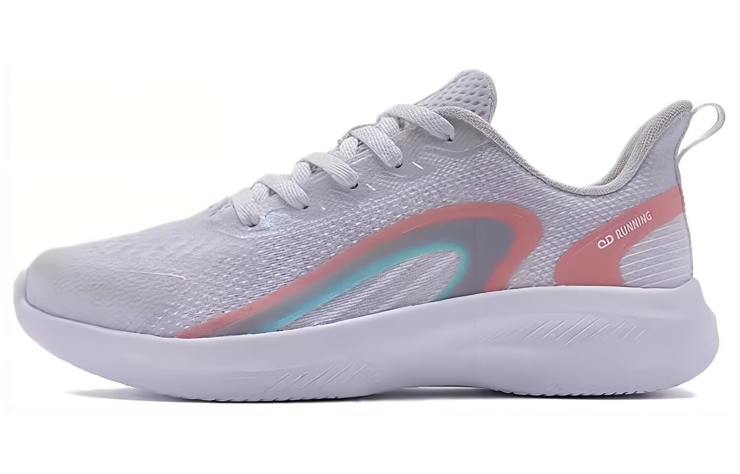 

Кроссовки женские с низким верхом Qiaodan, цвет white / hot pink