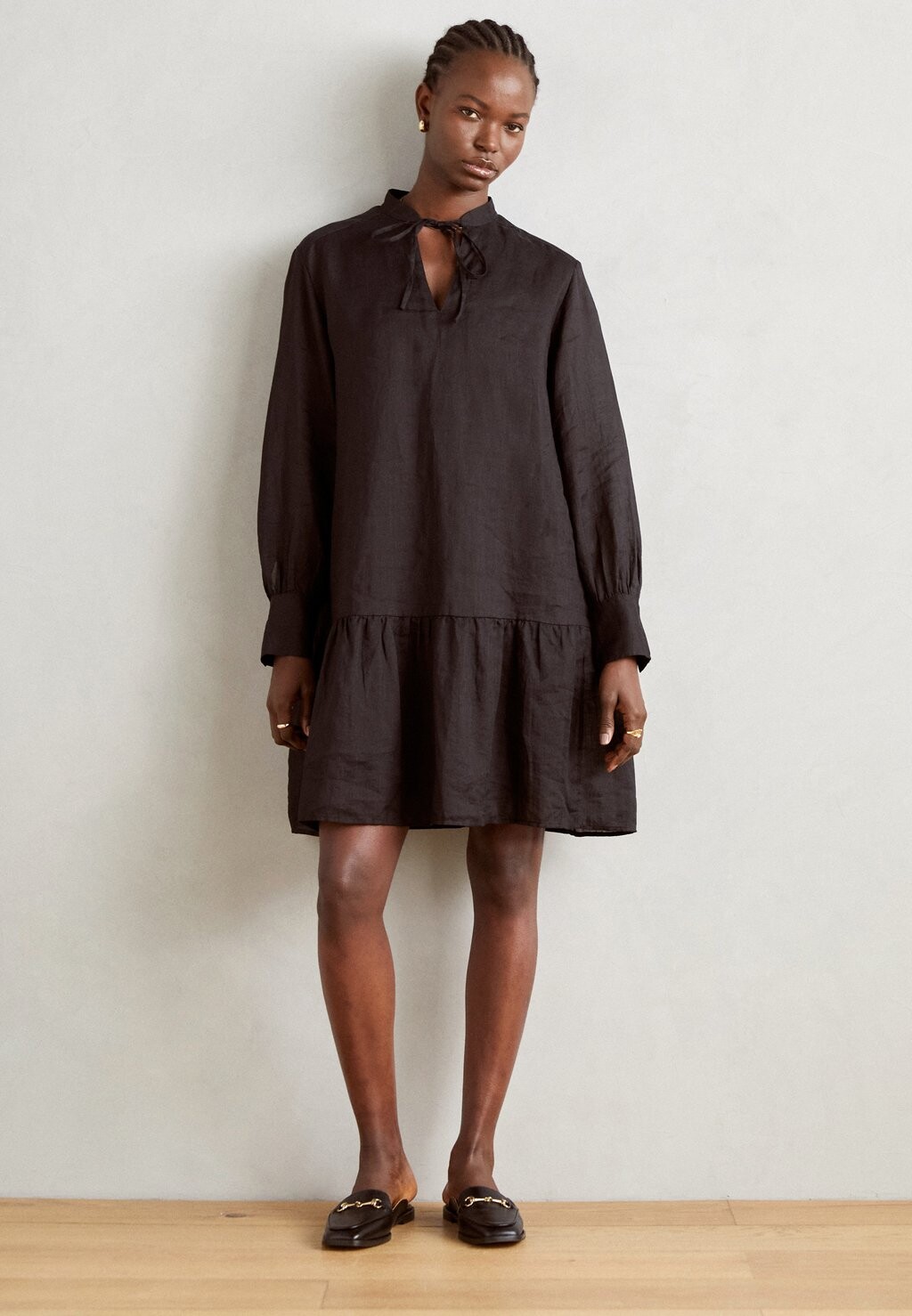 

Дневное платье Dress Easy Hanger Neckline With Tape Detail Marc O'Polo, черное