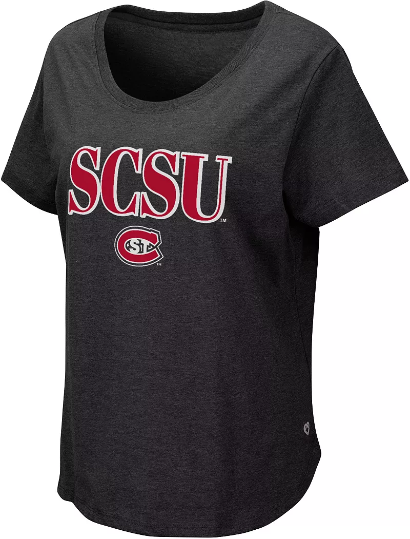 

Женская черная футболка Colosseum St. Cloud State Huskies