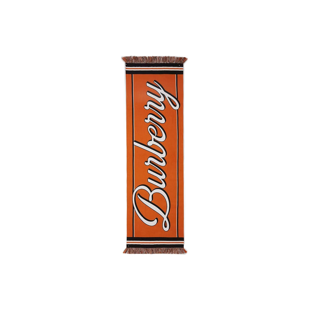 

Burberry Хлопковый трикотажный шарф унисекс, Orange