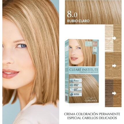 Краска для волос Color Clinuance 8.0 Светло-русый для чувствительных волос – Стойкий цвет без аммиака – Больше блеска – Интенсивный цвет – 100% покрытие – Дерматологически протестировано, Cleare Institute — фото 2
