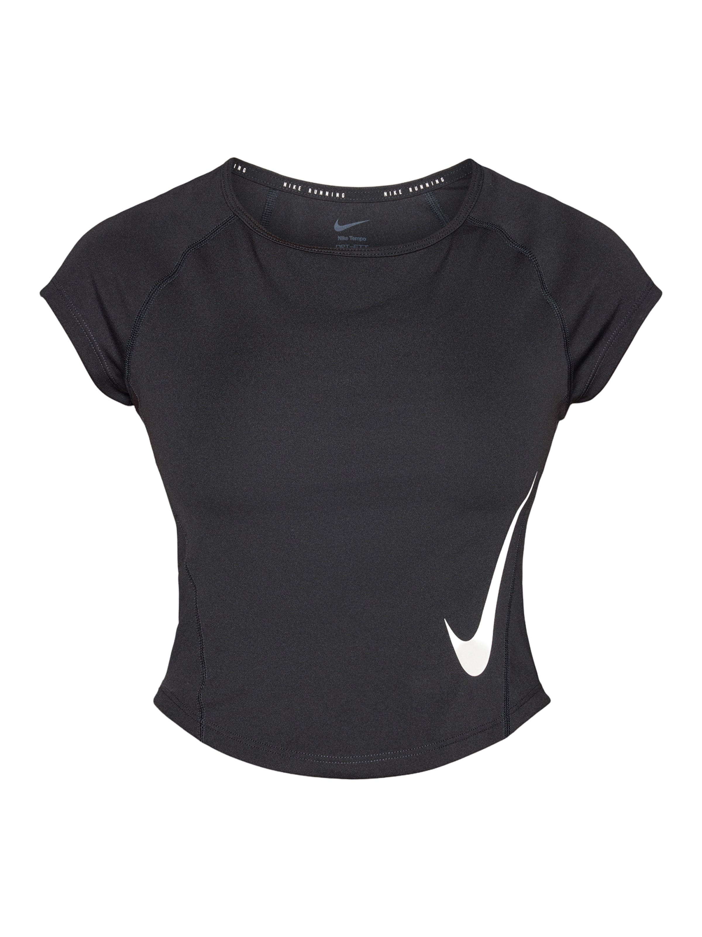 NIKE Футболка для тренировок 'TEMPO SWOOSH' в черном цвете