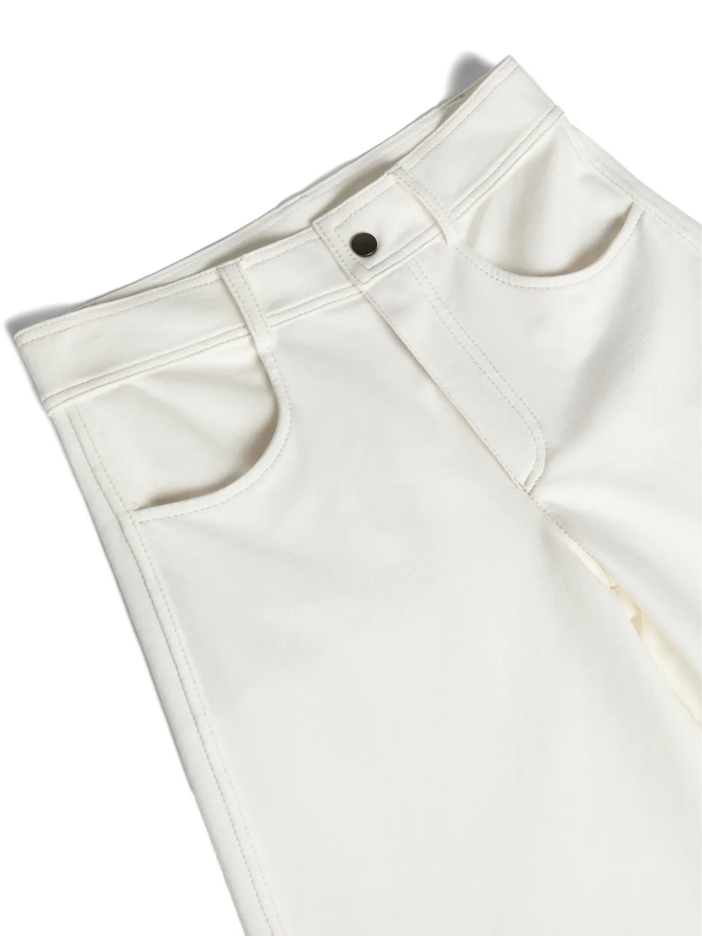 Брюки из эластичного хлопка Brunello Cucinelli Kids, белый — фото 3