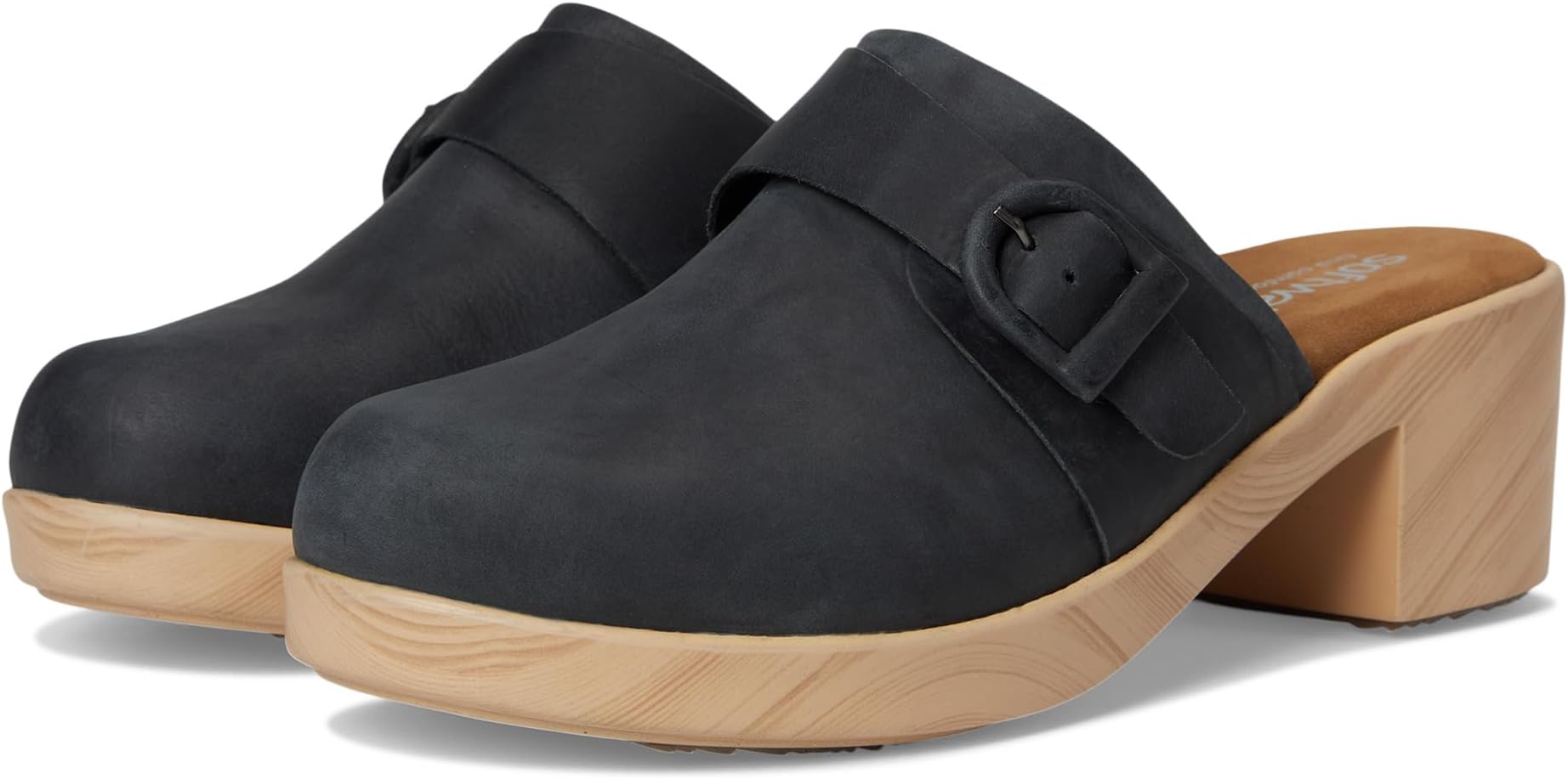 Сабо SoftWalk Women's Ferrara, Black Oily
