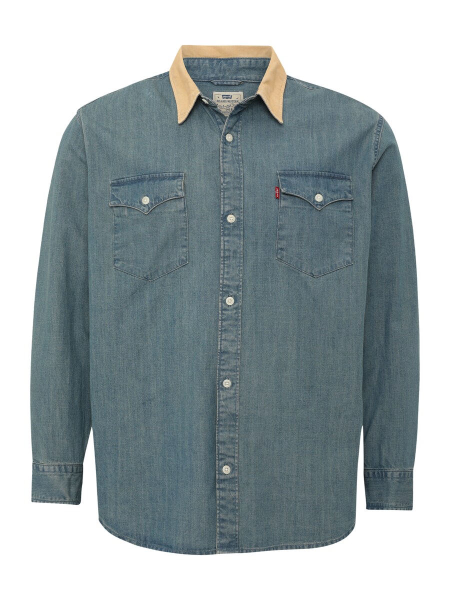 

Рубашка на пуговицах классического кроя Levi's Big & Tall, синий деним