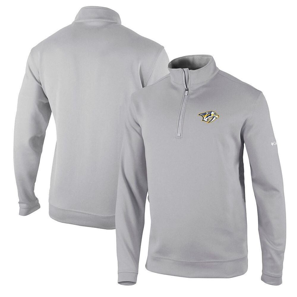 

Мужская куртка Columbia Grey Nashville Predators Wickham Hills Omni-Wick с молнией на четверть, цвет Pdt Grey
