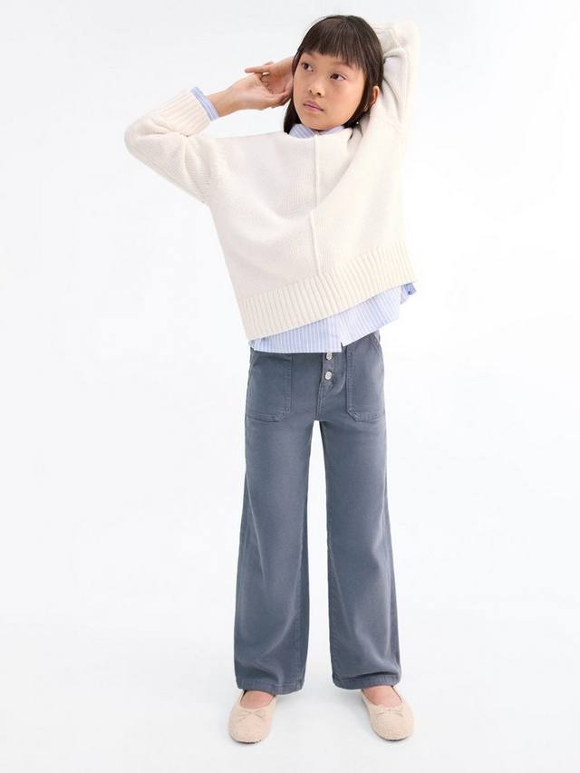 

Детские джинсы утилити в стиле деним Mango, Medium Blue