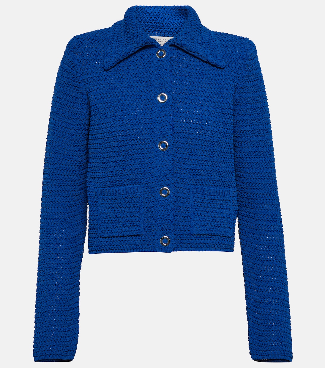 

Кардиган Modern Textures из смесовой хлопковой ткани Dorothee Schumacher, Royal Blue
