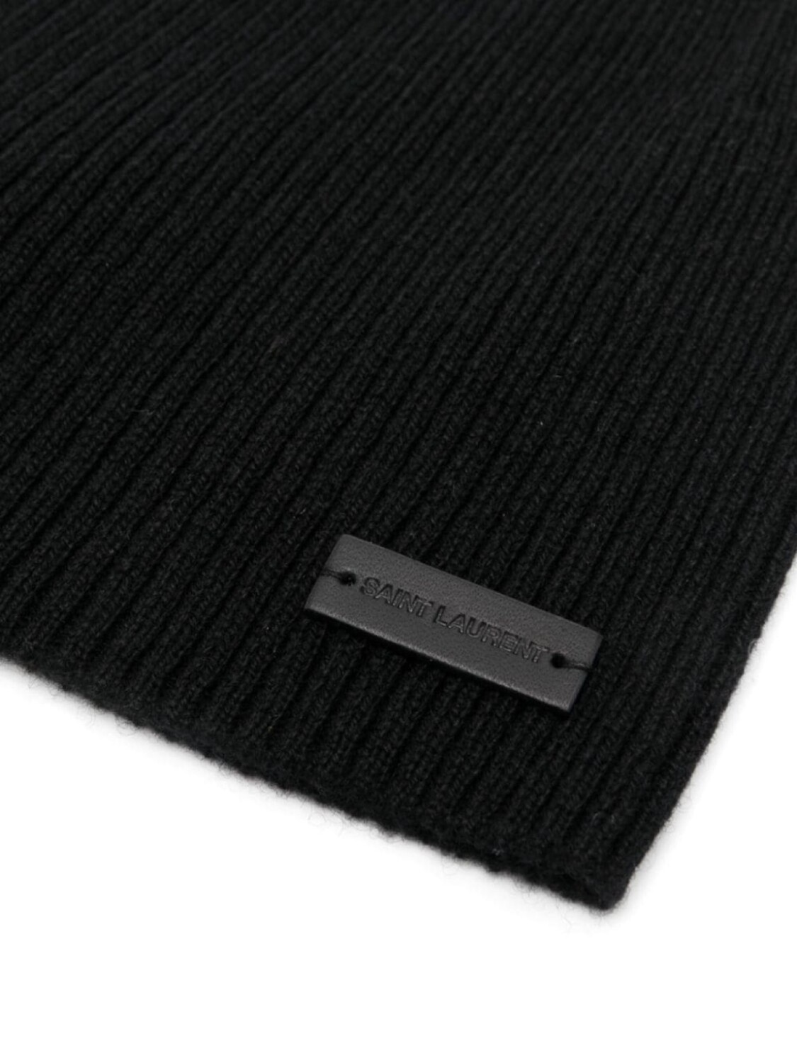 

Шапка-бини в рубчик Saint Laurent, черный