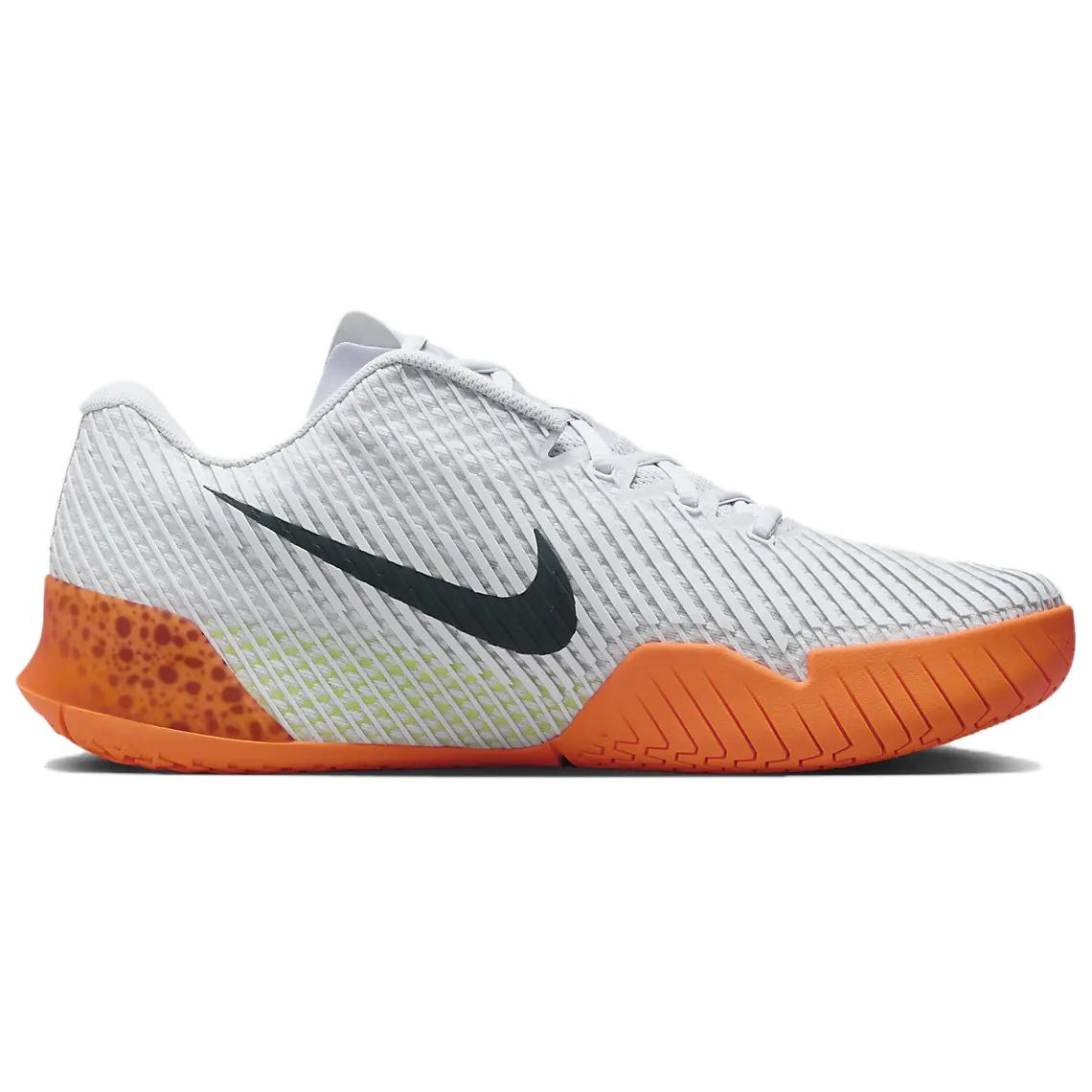 Кроссовки Nike Court Air Zoom Vapor 11 HC Electric Pack Olympic Safari в бело-черном цвете, цвет White Black — фото 2