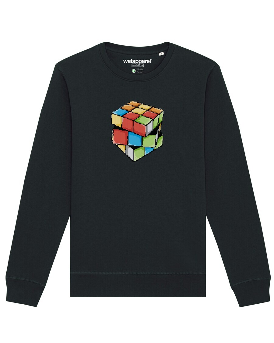 

Свитер Watapparel Sweatshirt Pixel Zauberwürfel, черный