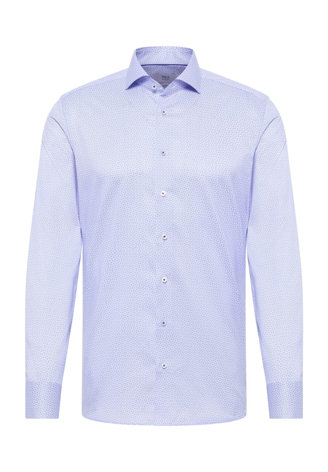 

Рубашка с принтом Slim fit Eterna, синий