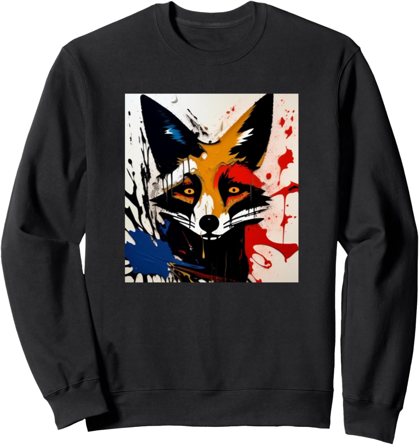 

Толстовка с красочным силуэтом лисы для любителей лис Foxes Sly Animals Women Girls - Kids Men Boys Gift, черный