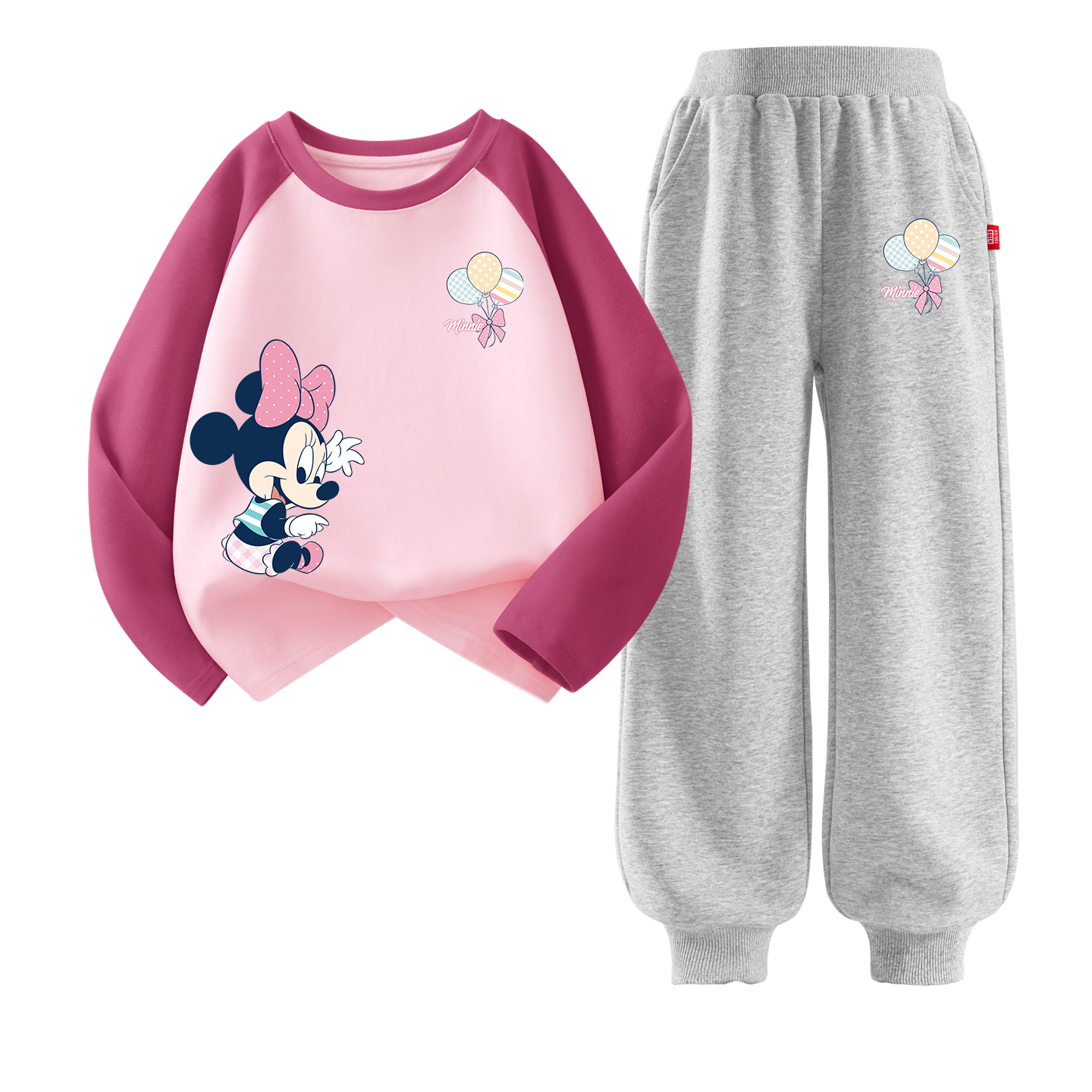 

Детская повседневная спортивная одежда Disney, фуксия