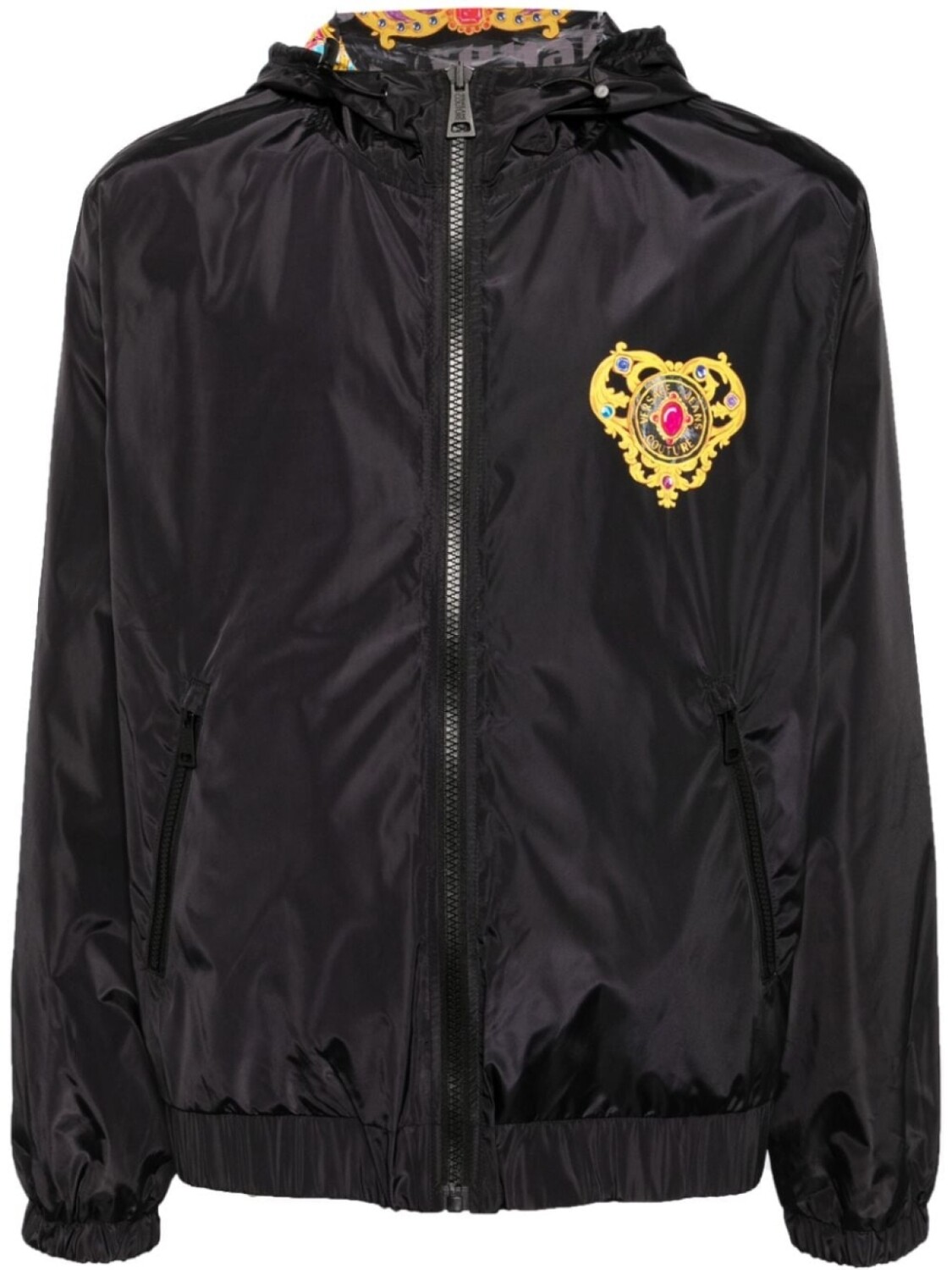 

Versace Jeans Couture двусторонняя ветровка Heart Couture, черный