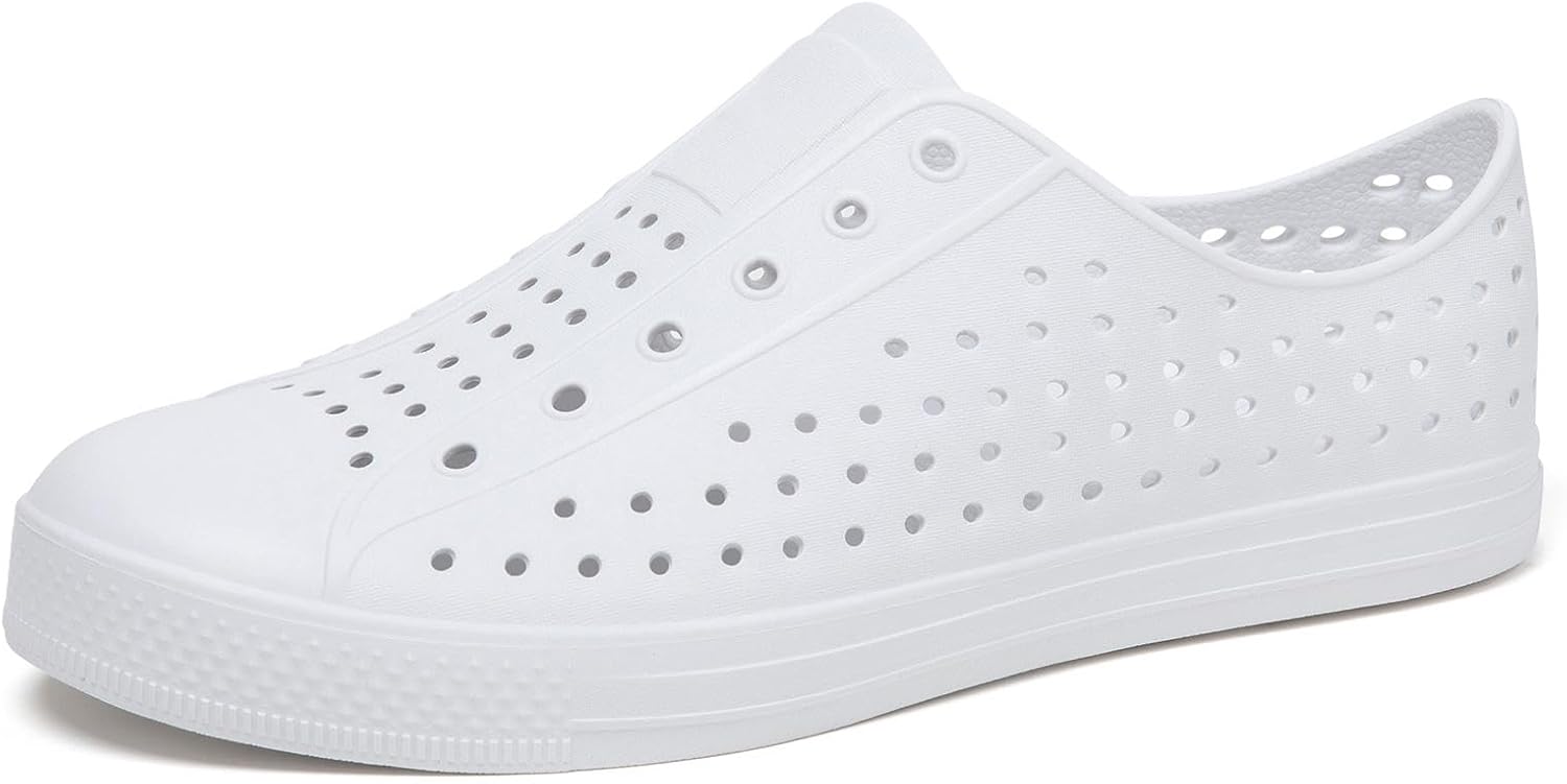 

Мужские садовые туфли SAGUARO для женщин, дышащие садовые сабо на липучке, быстро сохнущие, противоскользящие водные туфли, пляжные сандалии Aero XVII, белый