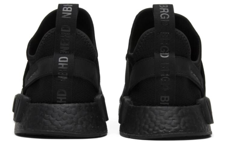 Кроссовки Adidas NMD R1 Neighborhood Triple Black — фото 4