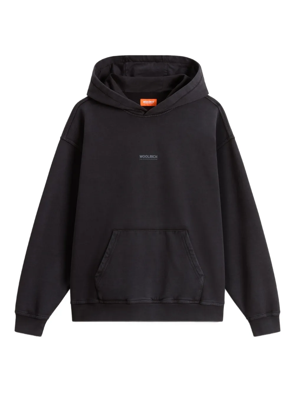 

Худи с графическим принтом Woolrich Kids, черный