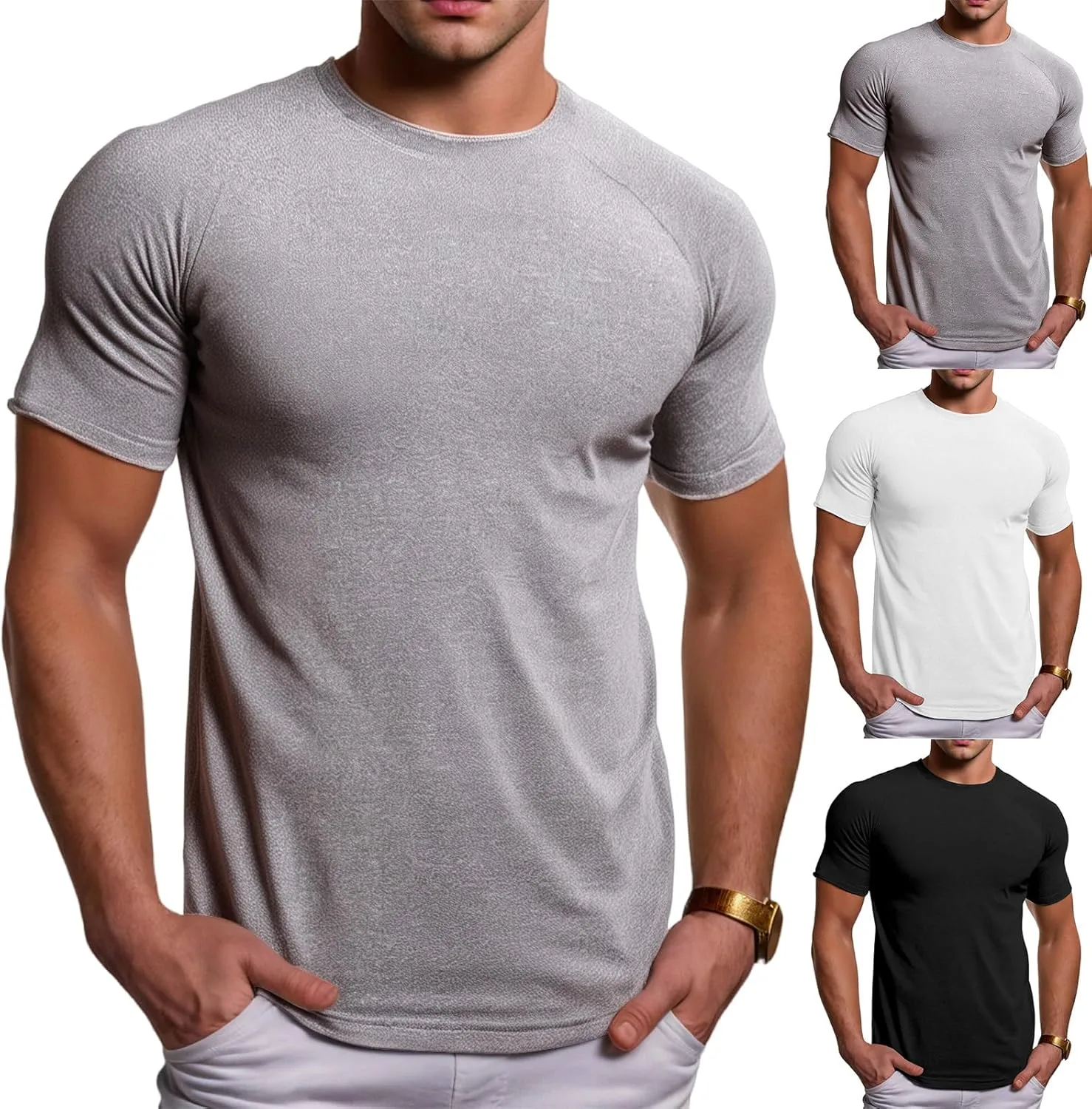 

Футболка Thatrich для тренировок, Moisture Wicking, Quick Dry, Short Sleeve