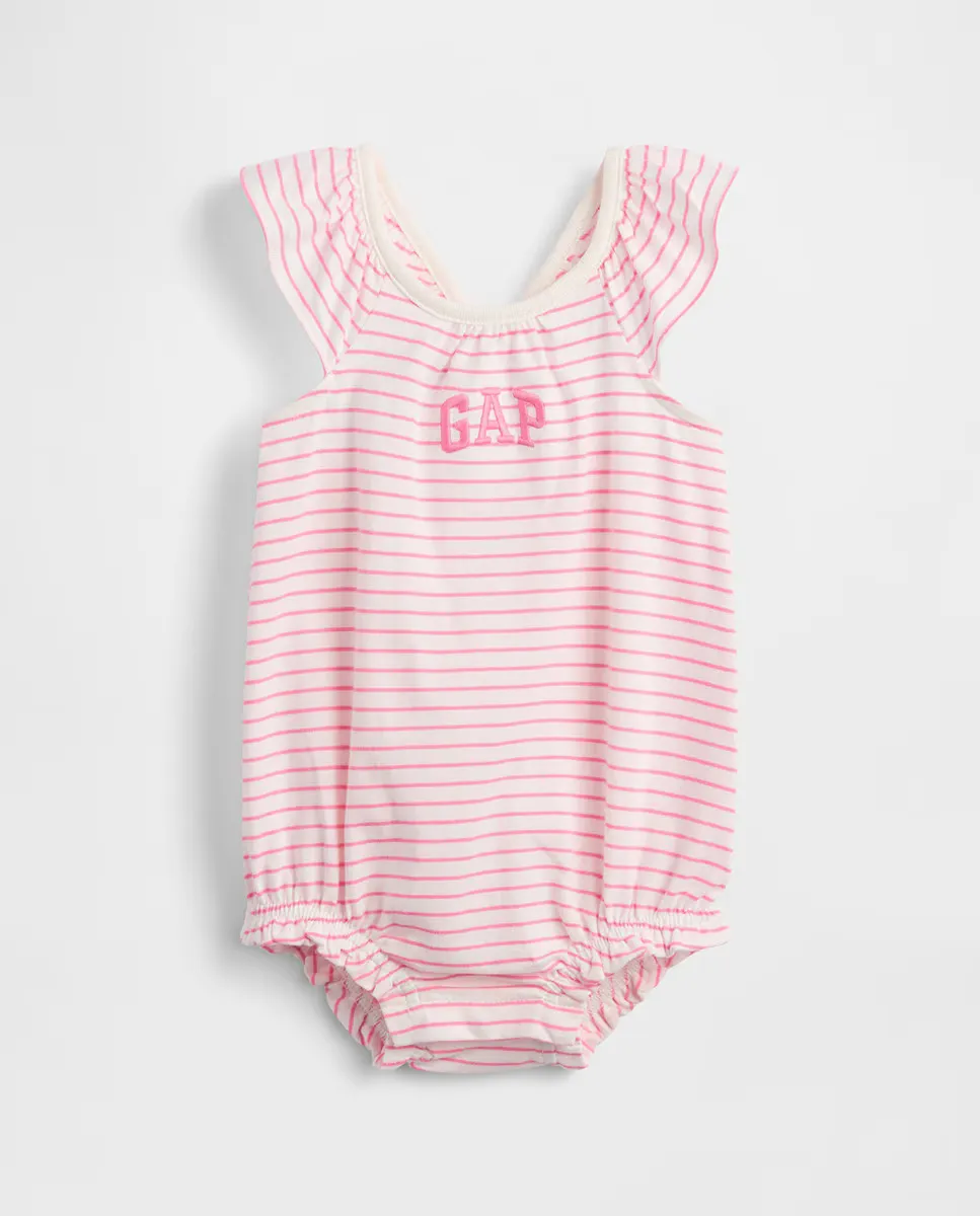 

Купальник цельнокроеный с пузырьками и логотипом Baby Gap, розовый