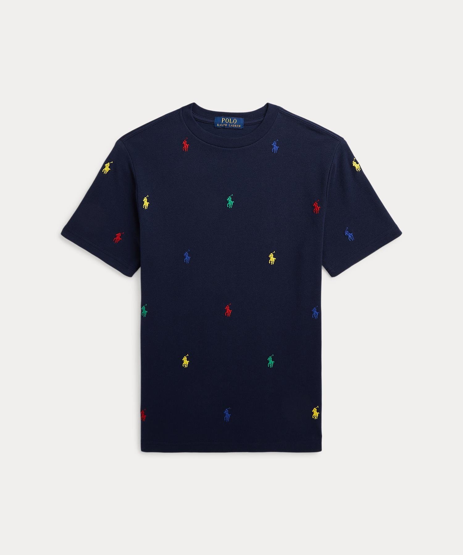 Футболка Polo Pony из хлопковой сетки (для мальчиков, возраст 8-20 лет) Polo Ralph Lauren, 410 Navy