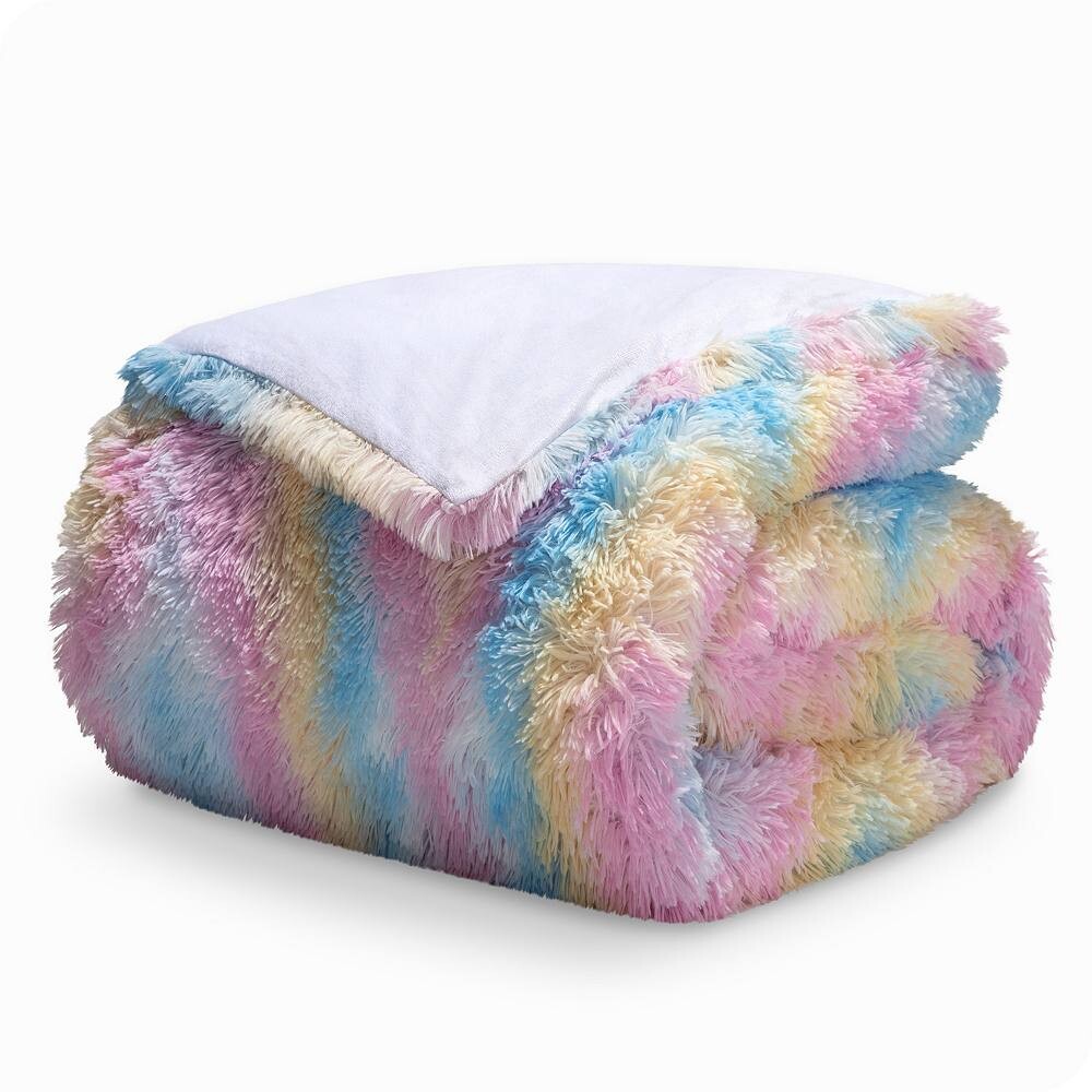 

Пододеяльник Bare Home Shaggy из искусственного меха, цвет Multi Tie Dye