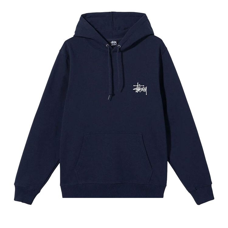 

Худи Stussy Basic Hood Navy, синий