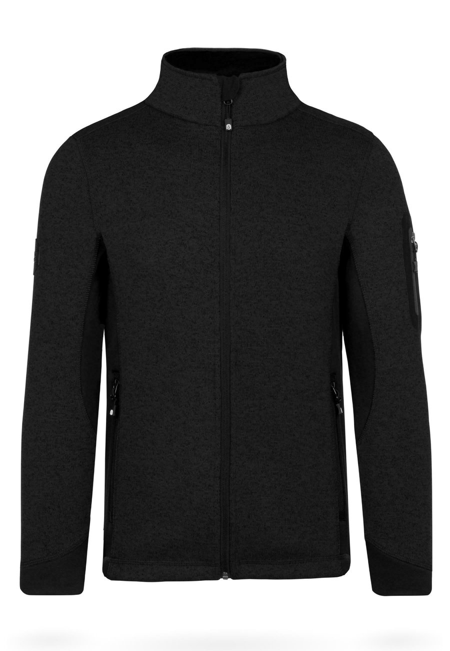 

Флисовая куртка normani Outdoor Sports OUTDOOR ÜBERGANGS STRICKJACKE MIT SEITENTASCHEN, Schwarz/Black