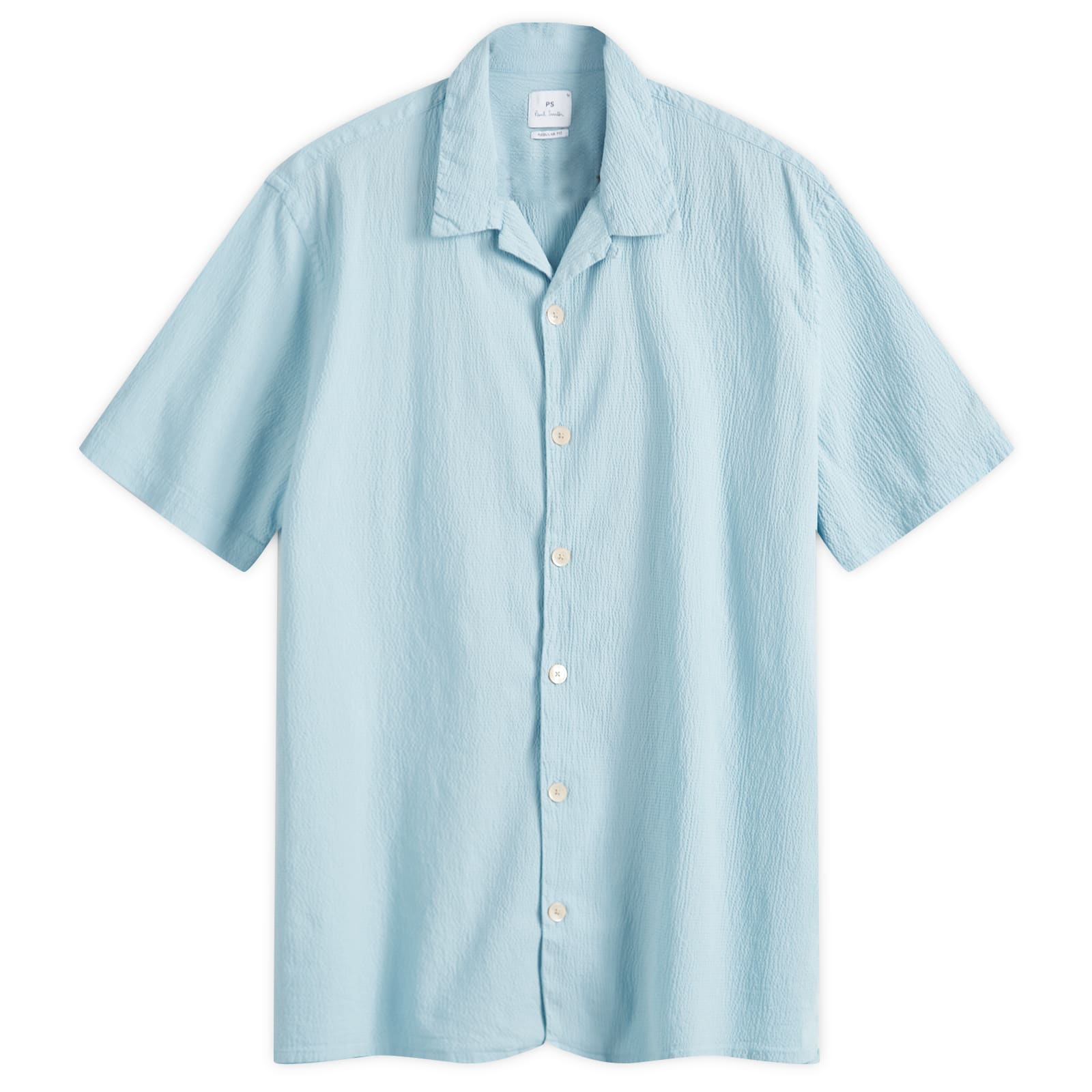 

Рубашка с коротким рукавом Paul Smith Seersucker Vacation Shirt, синий