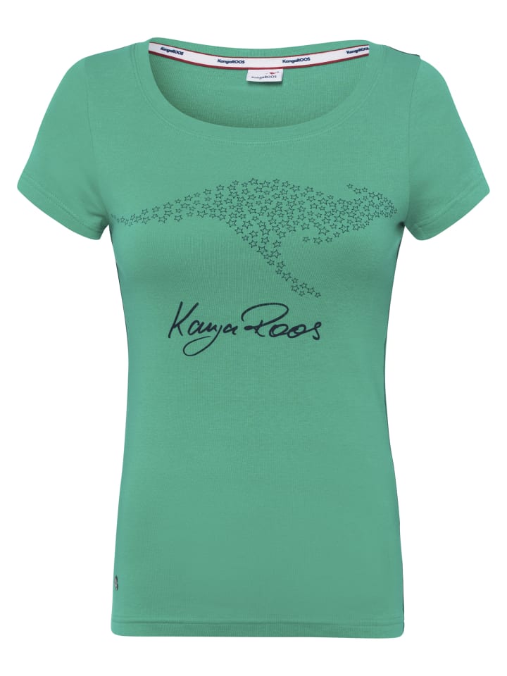 

Футболка зеленого цвета Kangaroos