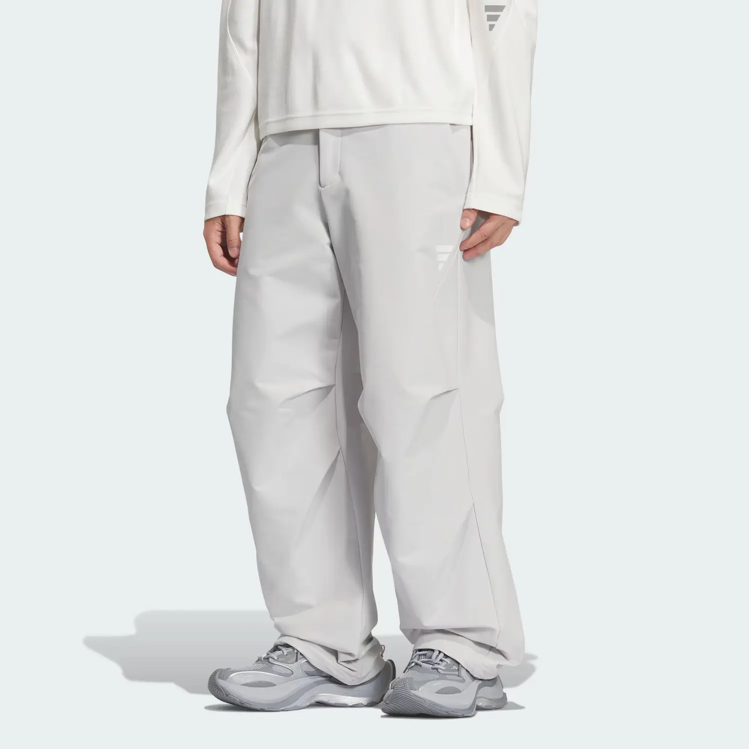 Брюки FOS FW25 Adidas, светло-серый — фото 4