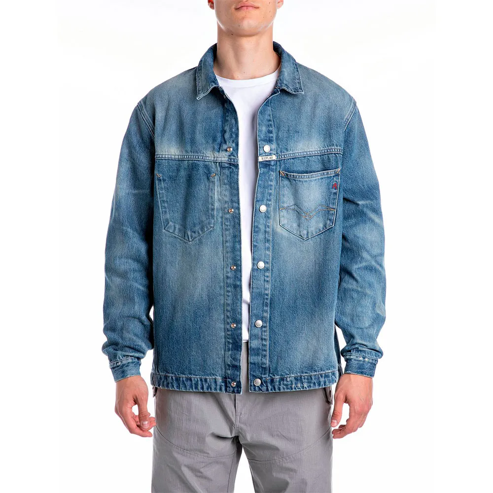 

Куртка Replay MY8Z1.000.800838 denim, синий
