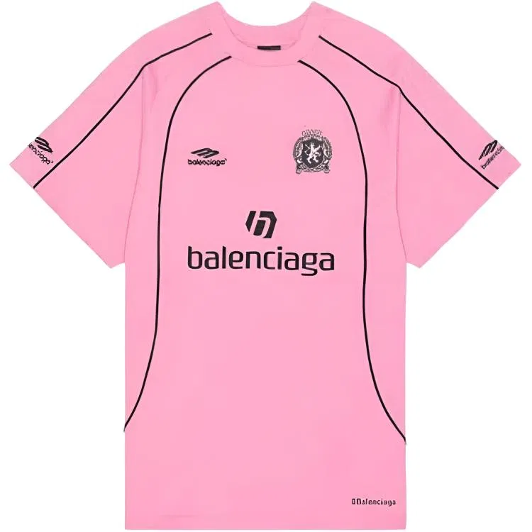 Футболка свободного кроя Unisex Balenciaga, Pink