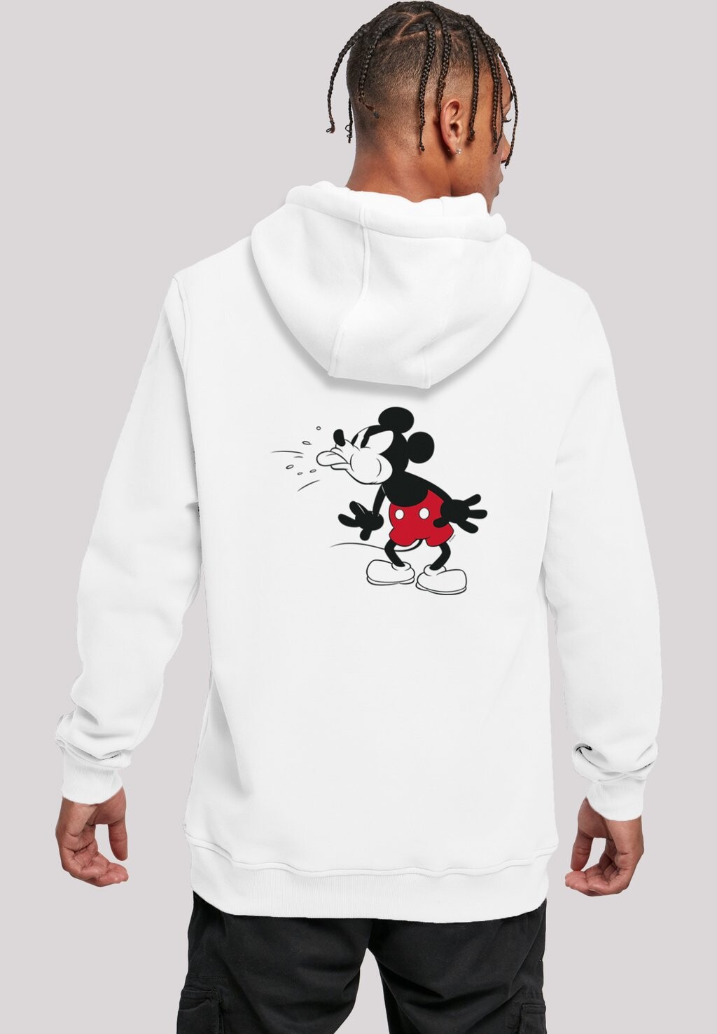 

Толстовка Disney Mickey-Mouse-Tongu On Back And Heavy F4NT4STIC, белый, Белый;серый, Толстовка Disney Mickey-Mouse-Tongu On Back And Heavy F4NT4STIC, белый