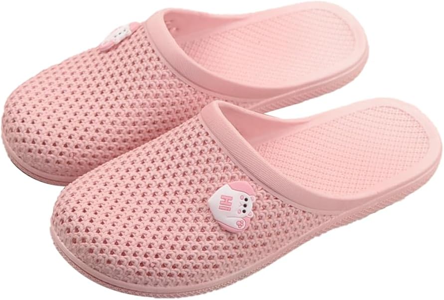 

Женские банные тапочки Caistre с отверстиями, легкие шлепанцы для ванной, для дома и улицы, противоскользящие, для бассейна и пляжа, розовый