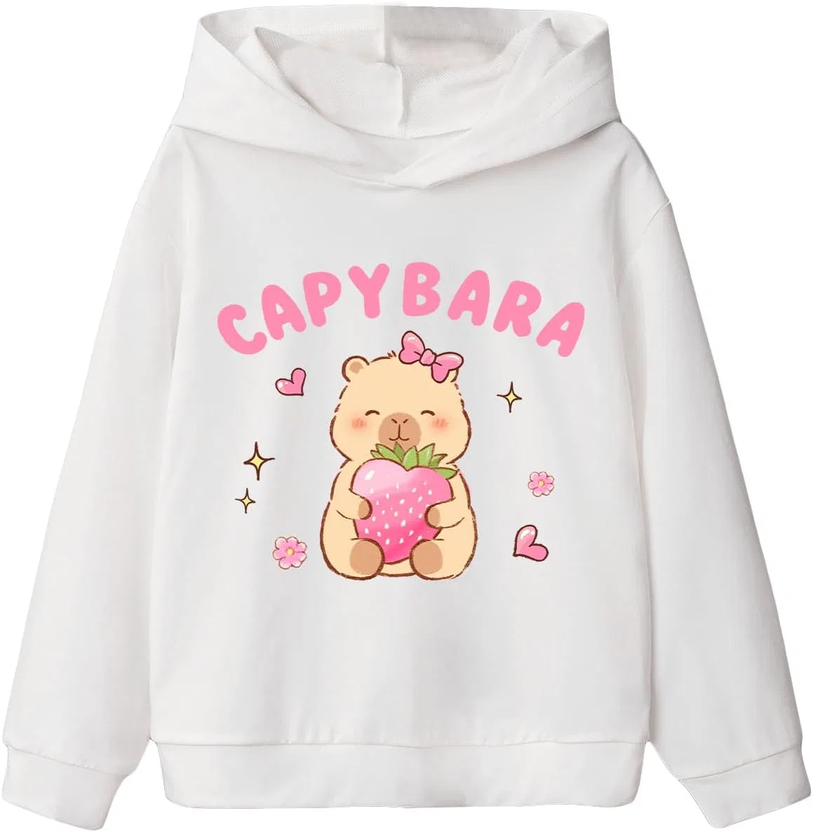 Детский свитшот с принтом, COZYEASE, Bear White