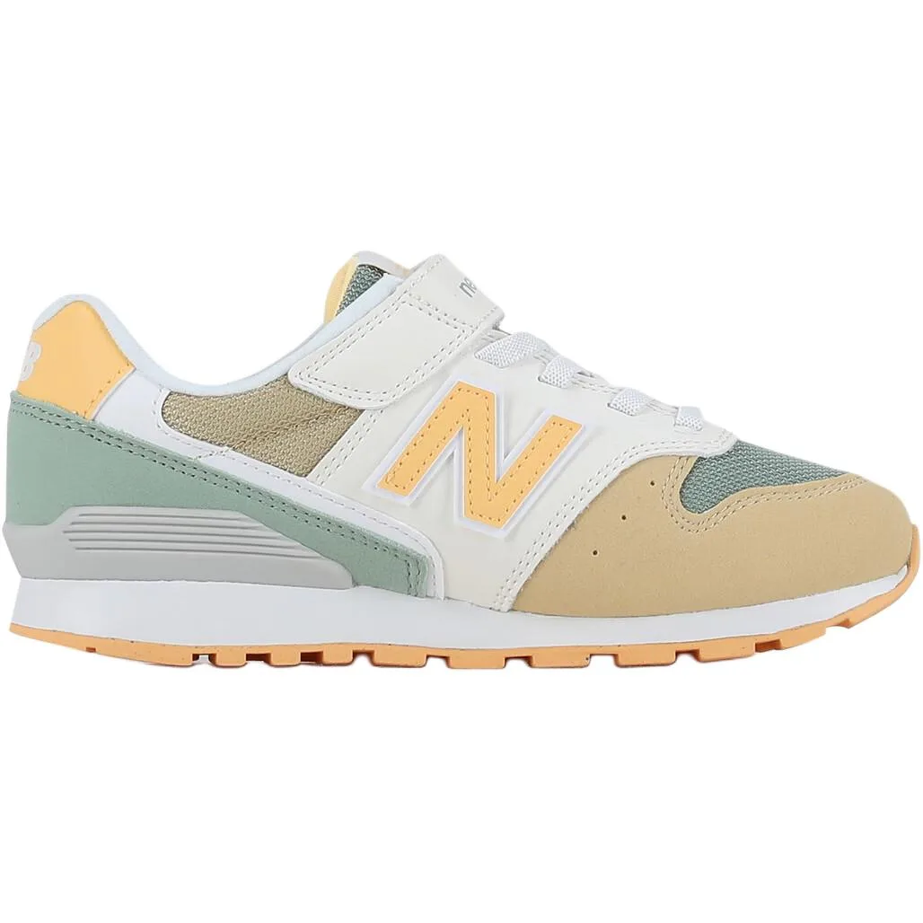 New Balance NB 996 Slip Resistant And Breathable Low top Детские кроссовки White Green Yellow — фото 3