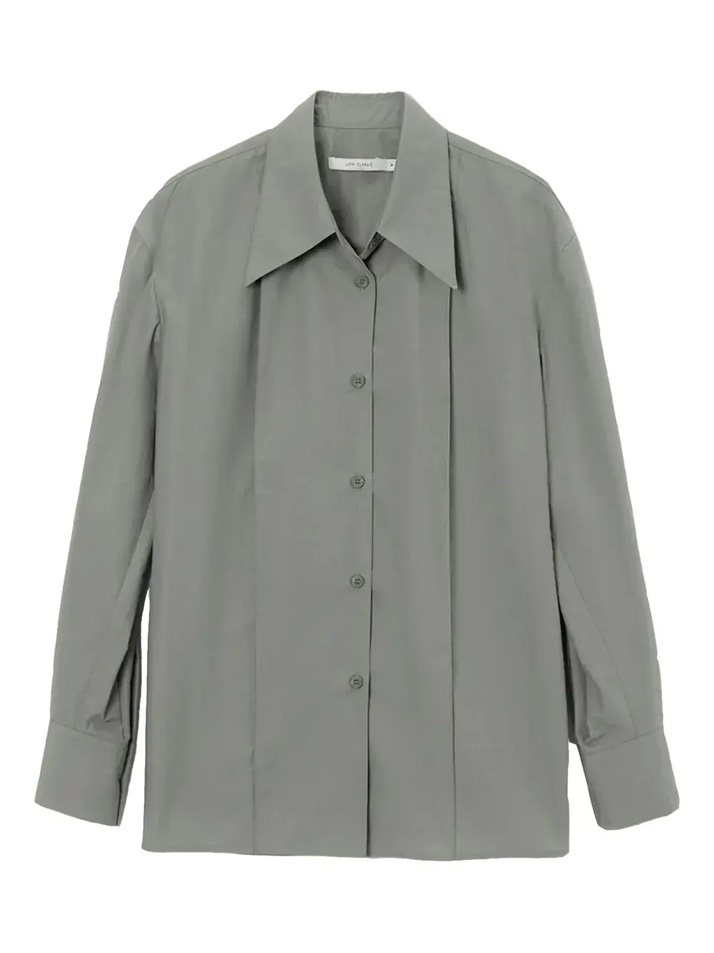 

Рубашка из хлопка с рукавами-баллонами Low Classic, серый
