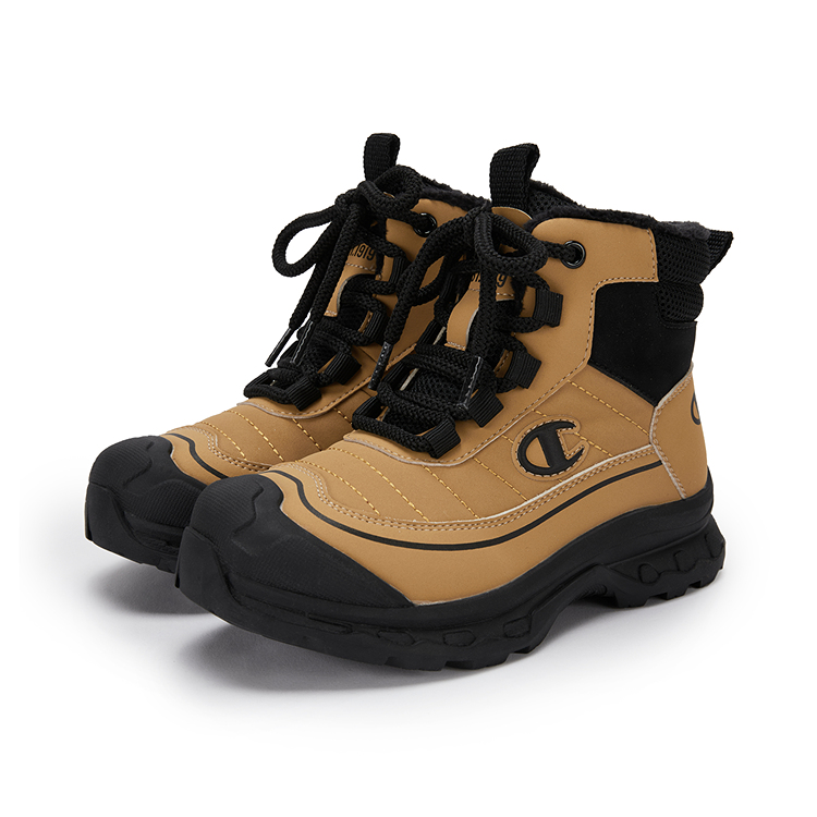 Champion Kids Термические ботинки High Top для детей желто-коричневые возраст 3-7 лет — фото 2