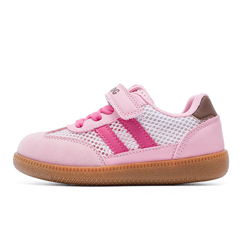 

Легкие амортизирующие низкие повседневные кроссовки для детей BOBDOG, розовый/малиновый