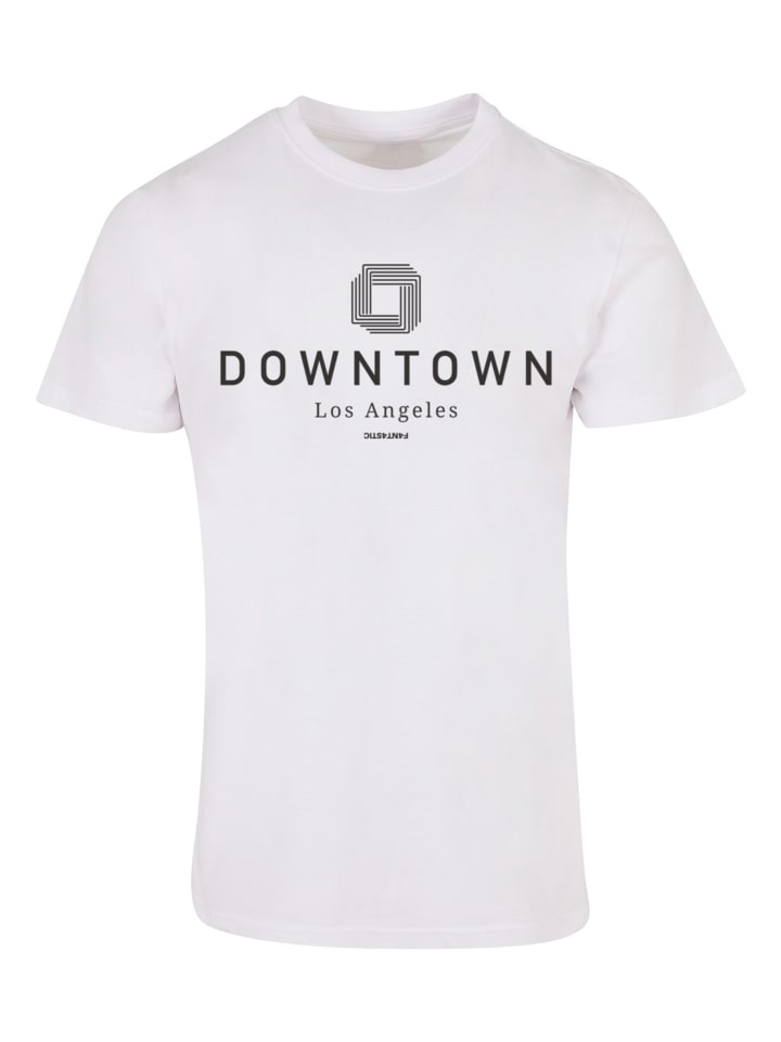 

F4NT4STIC Футболка Downtown LA TEE UNISEX белого цвета, Белый, F4NT4STIC Футболка Downtown LA TEE UNISEX белого цвета